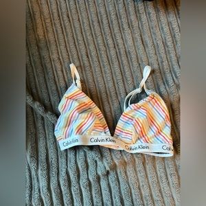 rainbow Calvin klein bralette